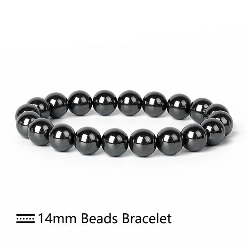 Fashion Energy Stone Hematite Beads Bracelet Men Nature 4-20mm Reiki