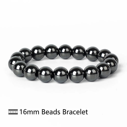 Fashion Energy Stone Hematite Beads Bracelet Men Nature 4-20mm Reiki