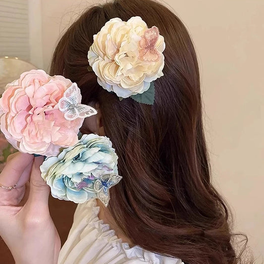 Vintage Elegant Flower Hairpin For Women Girls Fashion Sweet Bohemia