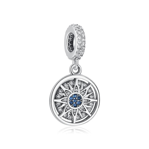 Original 925 Sterling Silver Charm For Women Moon Star Space Charms