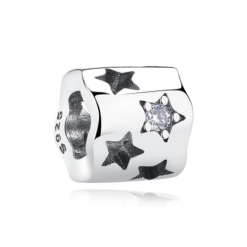 Original 925 Sterling Silver Charm For Women Moon Star Space Charms