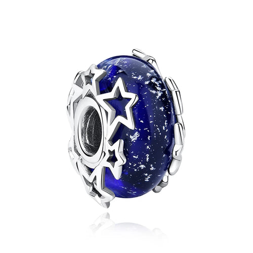 Original 925 Sterling Silver Charm For Women Moon Star Space Charms