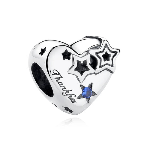 Original 925 Sterling Silver Charm For Women Moon Star Space Charms