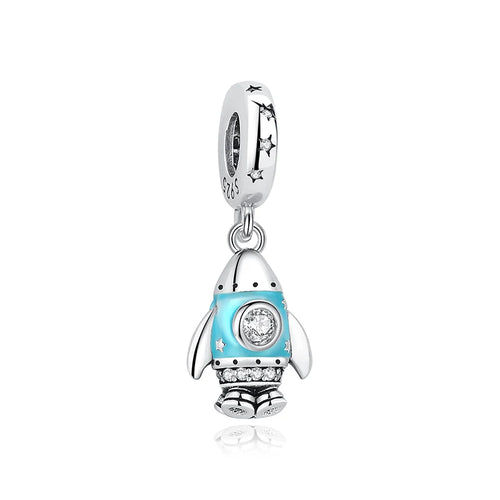 Original 925 Sterling Silver Charm For Women Moon Star Space Charms